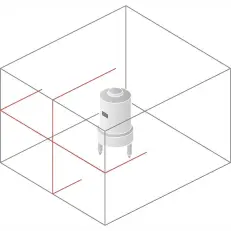 Схема лучей лазерного нивелира Vega CROSS