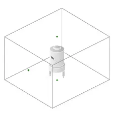 Схема лучей лазерного осепостроителя Fluke 3PG