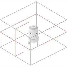 Схема лучей Bosch GLL 2-20 Kit + BM-3