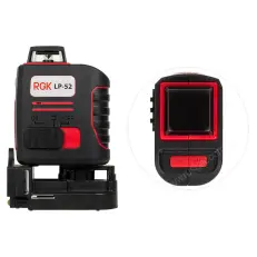 RGK LP-52 с калибровкой - лазерный нивелир (360° / красный луч / 50м с приемником)