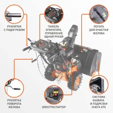 Patriot Сибирь 113 E снегоуборщик подробно о содержании техники