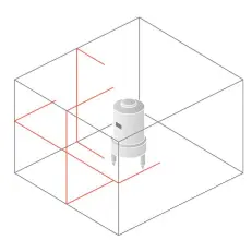 Схема лучей Bosch GLL 3 X Professional