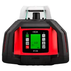 RGK SP-508 с автоподстройкой - ротационный нивелир (ротационный / красный луч / 900м с приемником / АКБ)