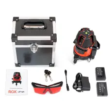 RGK LP-64 с калибровкой - лазерный нивелир (110° / красный луч / 20м)