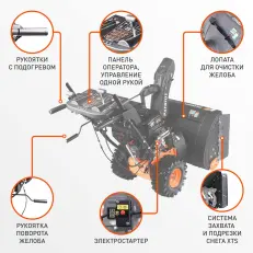 Patriot Сибирь 110 E снегоуборщик подробно о содержании техники