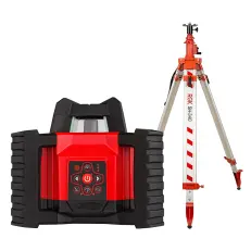 RGK SP-312 + миллиметровый приёмник излучения RGK LD-88 - ротационный нивелир с красным лучом