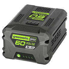 Greenworks GD60BPBK5 60V (225 км/ч), с АКБ 5 Ач + ЗУ - воздуходувка аккумуляторная ранцевая