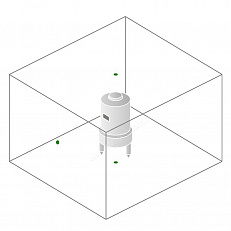 Схема лучей лазерного осепостроителя Fluke 3PG