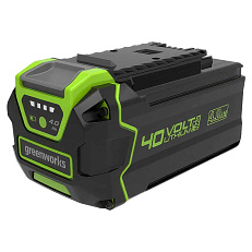 Greenworks GD40BVK4U 40V (280 км/ч), с АКБ 4 Ач с USB + ЗУ - воздуходув-пылесос аккумуляторный