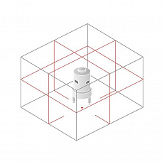 Схема лучей лазерного нивелира Sokkia LX442D