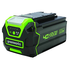 Greenworks GD40BVK5 40V (280 км/ч), с АКБ 5 Ач + ЗУ - воздуходув-пылесос аккумуляторный