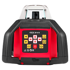 RGK SP-610 - ротационный нивелир (ротационный / красный луч / 800м с приемником / ±0,1 мм / АКБ)